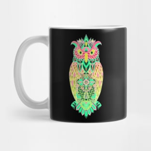 owl in pattern wisdom of wonders ecopop wallpaper art tribal zentangle Mug
